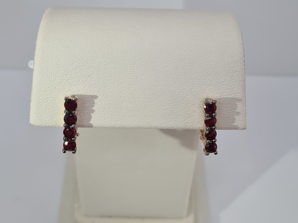 СЕРЬГИ ГРАНАТ (Au 585)