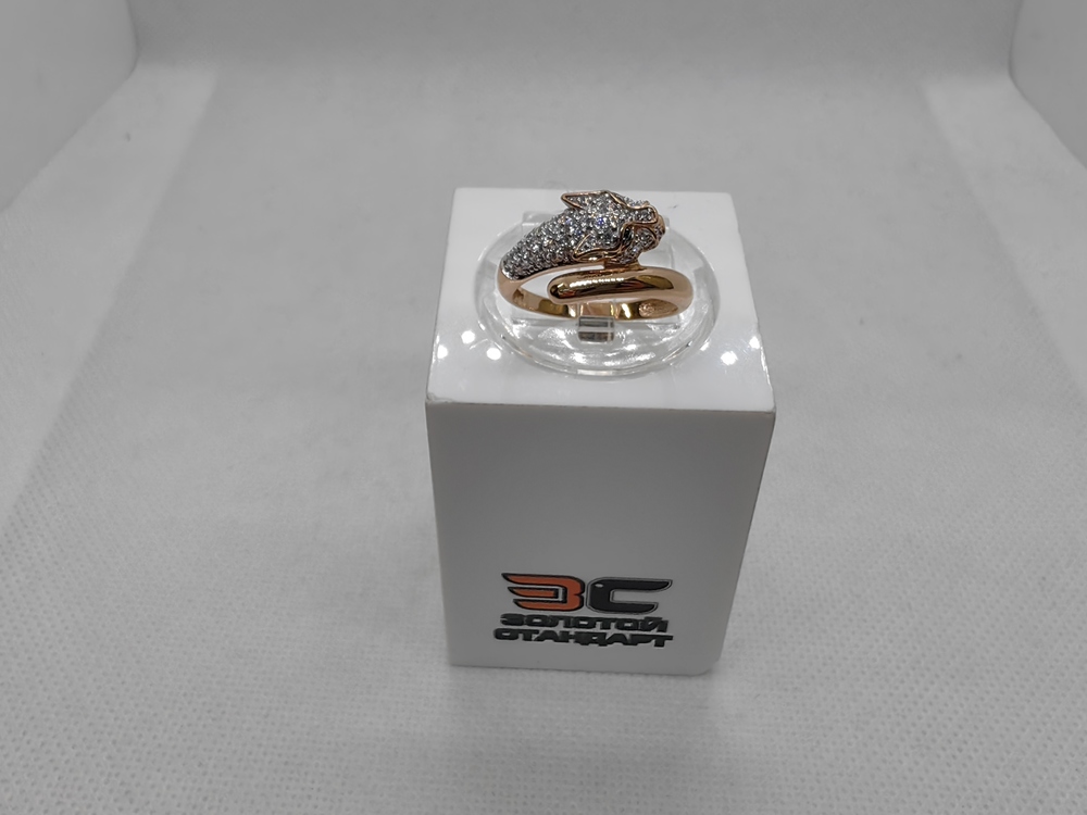 КОЛЬЦО С КАМНЯМИ (Au 585)