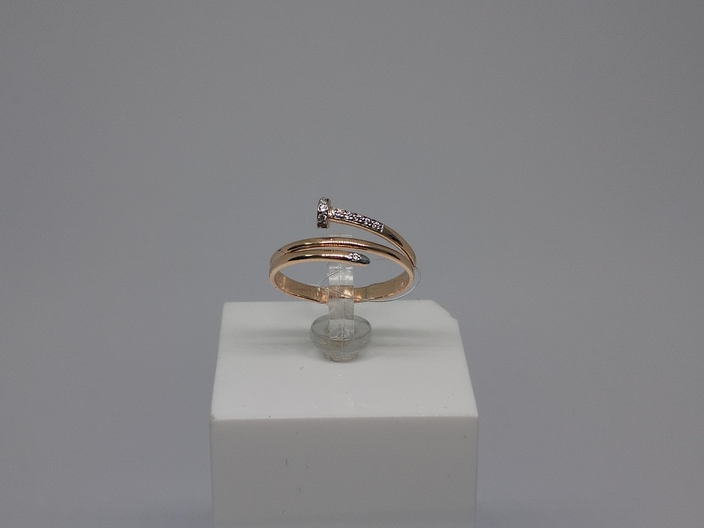 КОЛЬЦО С КАМНЯМИ (Au 585)