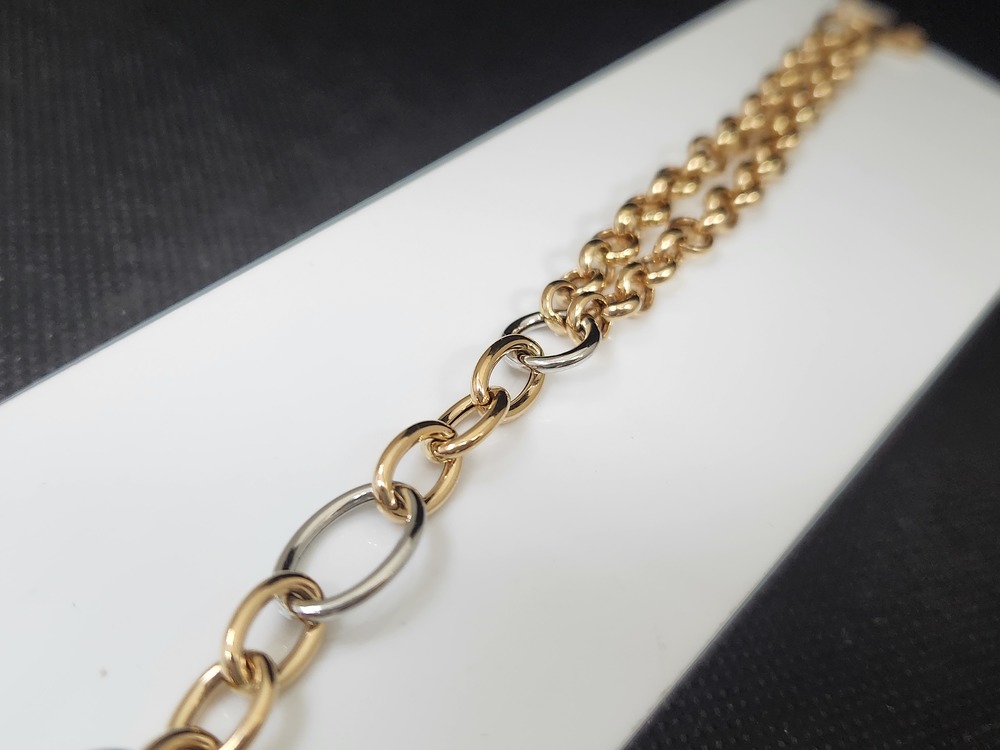 БРАСЛЕТ ПУСТОТЕЛЫЙ Фантазия (Au 585)