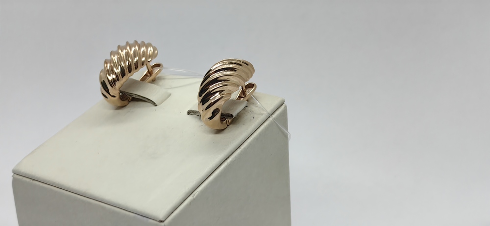 СЕРЬГИ БЕЗ КАМНЯ (Au 585)