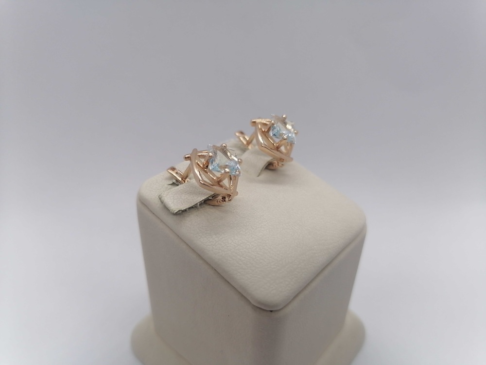 СКМ585 СЕРЬГИ С КАМНЕМ (Au 585) СКМ585 СЕРЬГИ С КАМНЕМ (Au 585)