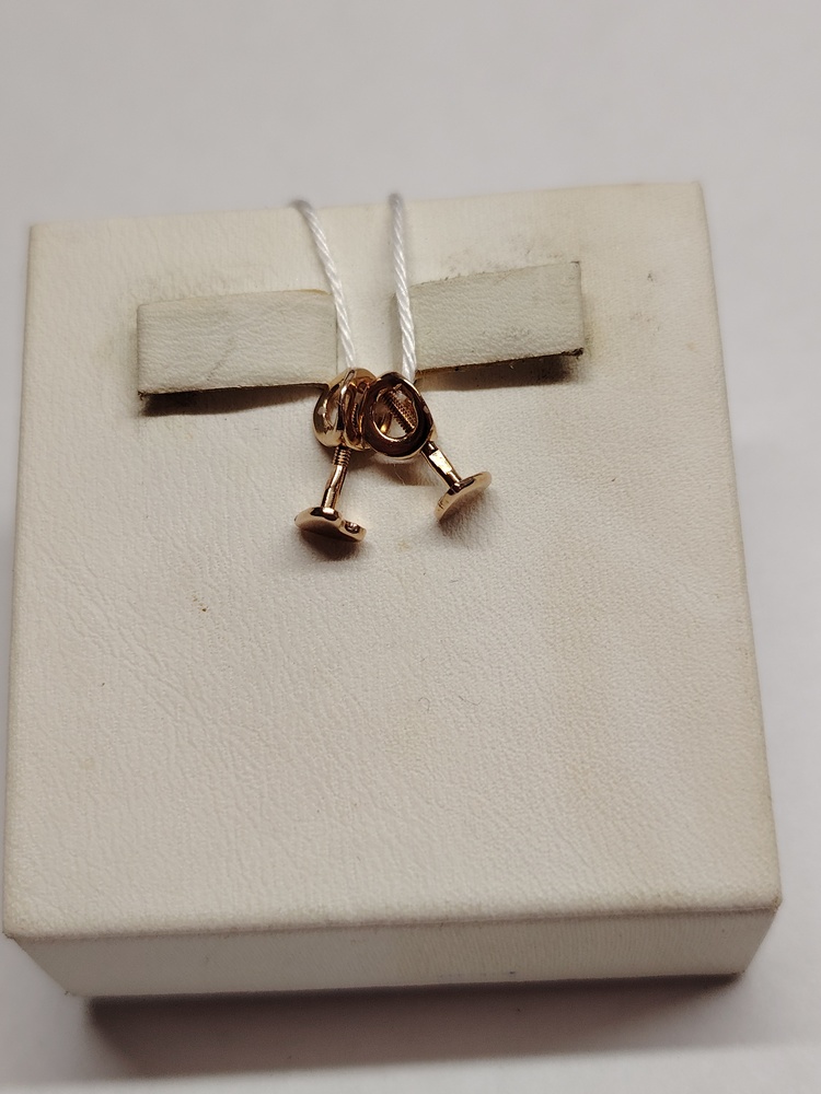 СПУС585 СЕРЬГИ ПУСЕТЫ (Au 585)