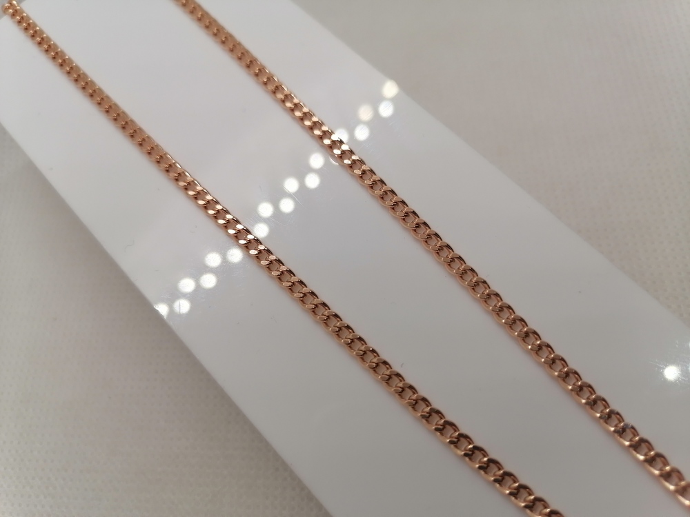 8080002П-50 ЦЕПЬ ПУСТОТЕЛАЯ Панцирное (Au 585)