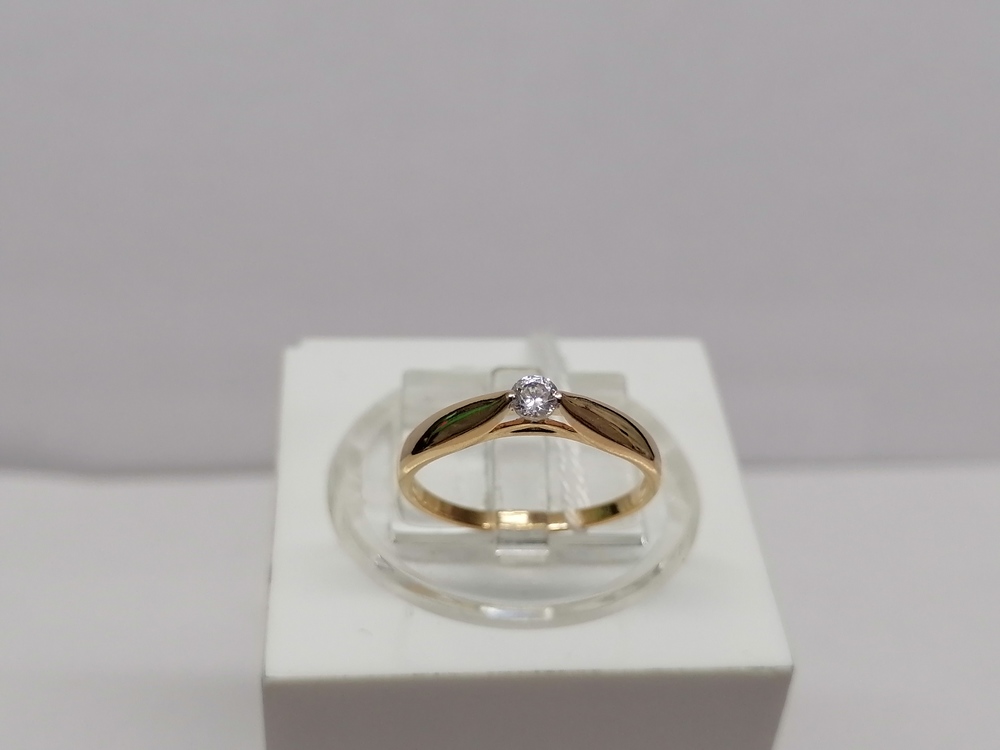 КОЛКМ585 КОЛЬЦО С КАМНЕМ (Au 585)