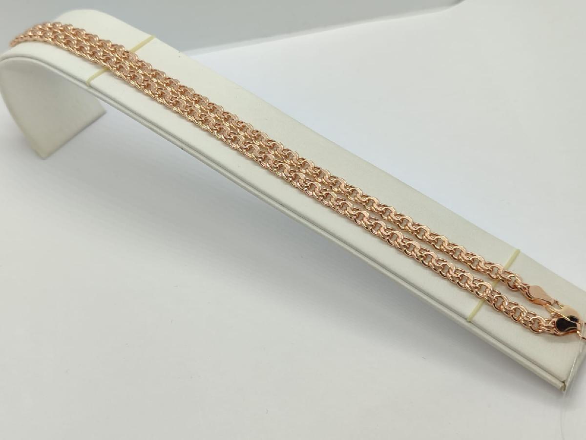 8080200П-50 ЦЕПЬ ПУСТОТЕЛАЯ Бисмарк (Au 585)