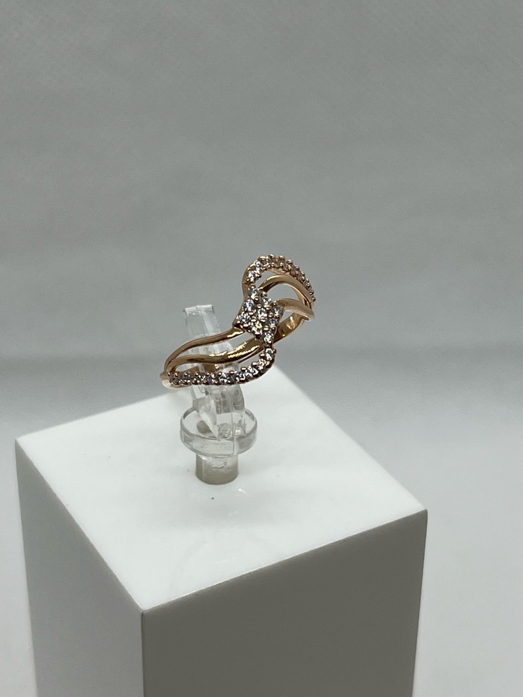 КОЛЬЦО С КАМНЯМИ (Au 585)