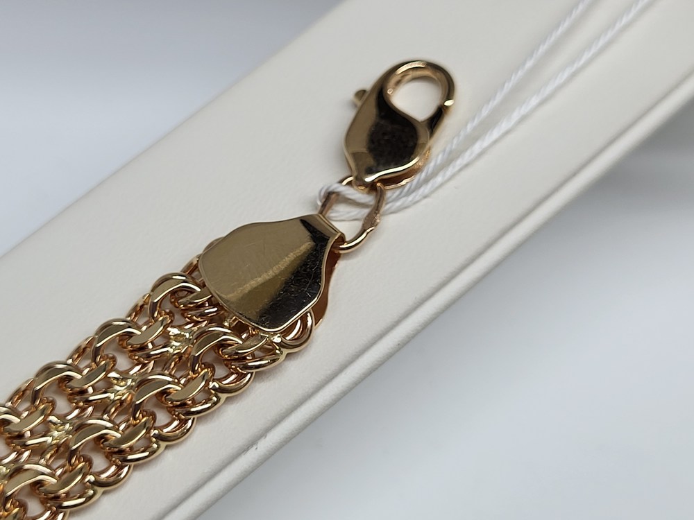 БЛБ585 БРАСЛЕТ ПОЛНОВЕСНЫЙ Бисмарк (Au 585)