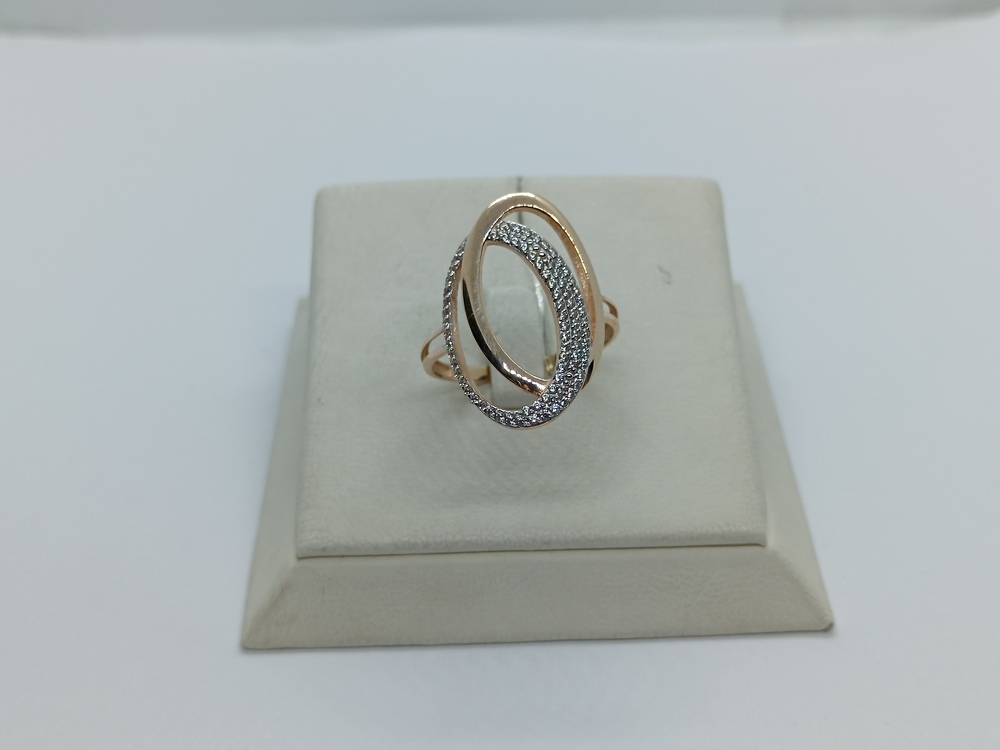 КОЛЬЦО С КАМНЯМИ (Au 585)