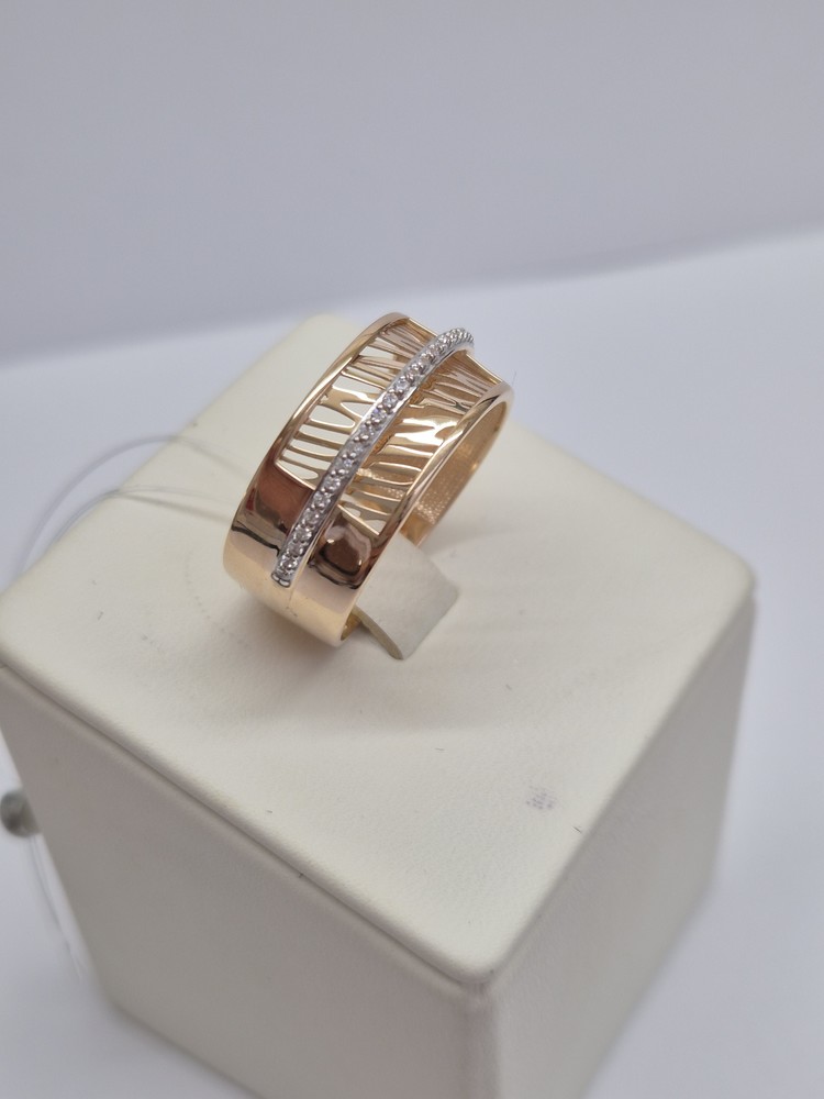 КОЛЬЦО С КАМНЯМИ (Au 585)