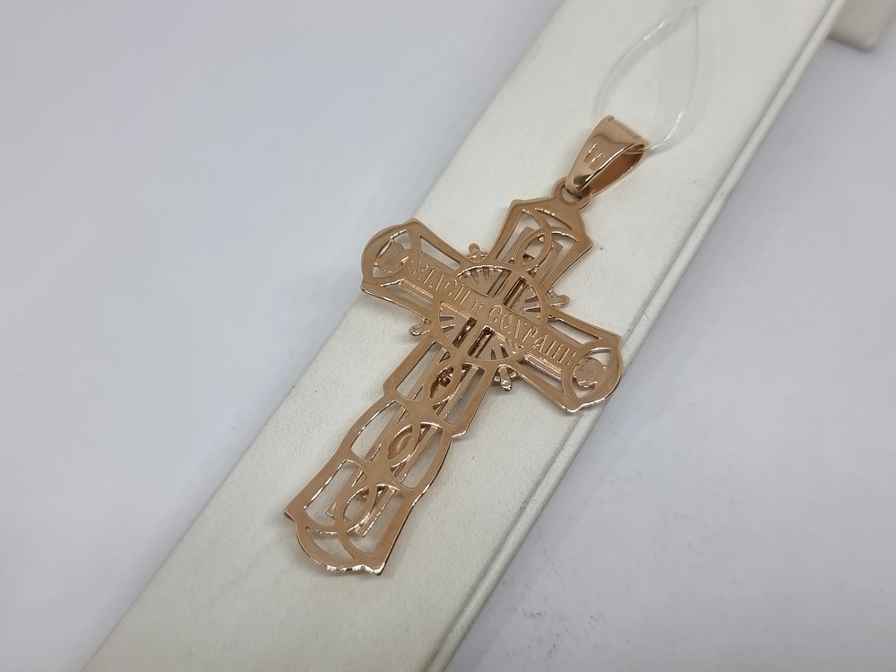 ПОДВЕСКА КРЕСТ без камня (Au 585)