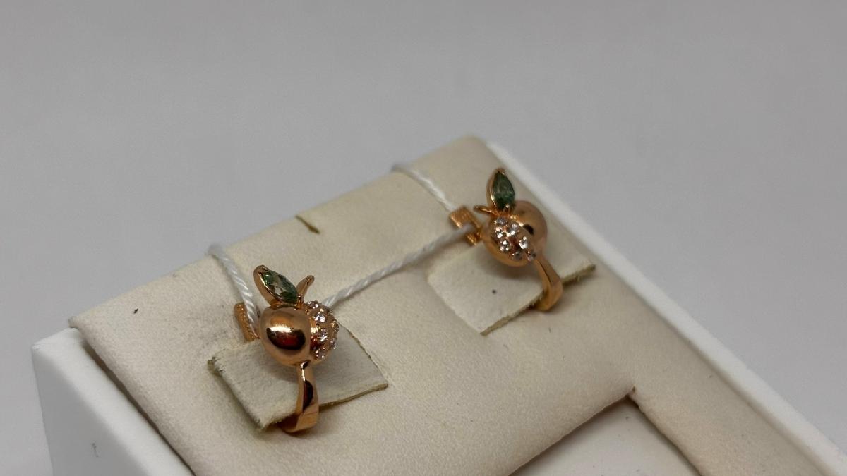 СЕРЬГИ С КАМНЯМИ (Au 585)