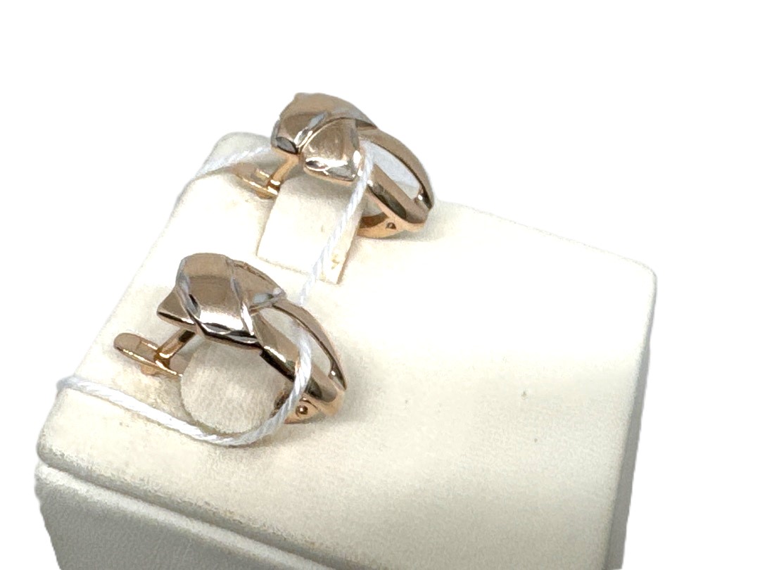 СБКМ585 СЕРЬГИ БЕЗ КАМНЯ (Au 585)