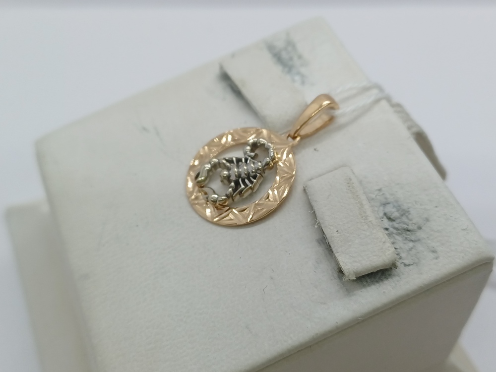 ПОДВЕСКА ЗНАК ЗОДИАКА СКОРПИОН Au 585