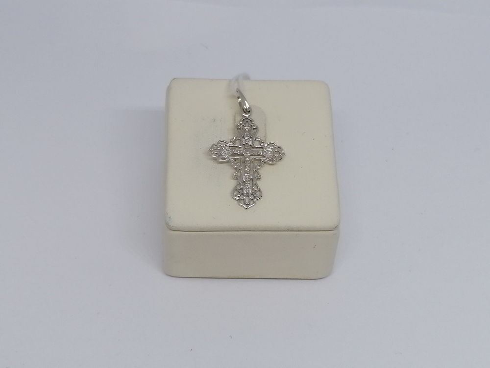 ПОДКБК585 ПОДВЕСКА КРЕСТ БЕЗ КАМНЯ (Au 585)