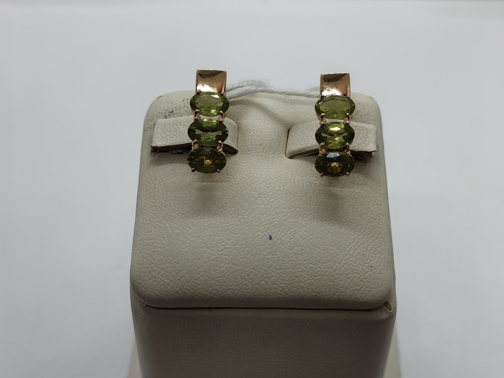 СКМИ585 СЕРЬГИ С КАМНЯМИ (Au 585)