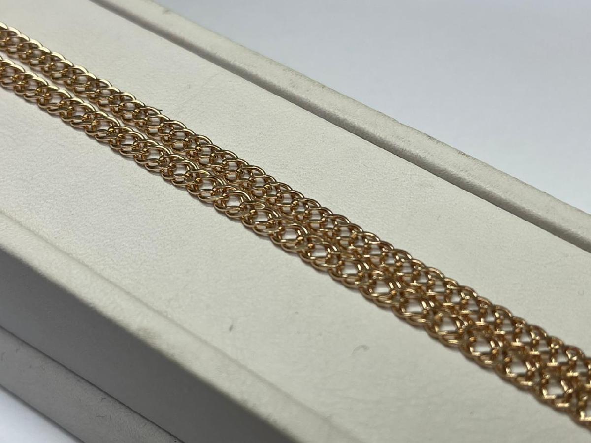 НЦ 12-076ПГ ЦЕПЬ ПУСТОТЕЛАЯ Ромб двойной (Au 585)