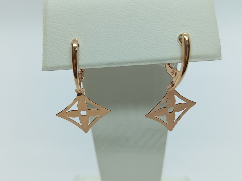 СЕРЬГИ БЕЗ КАМНЯ (Au 585)