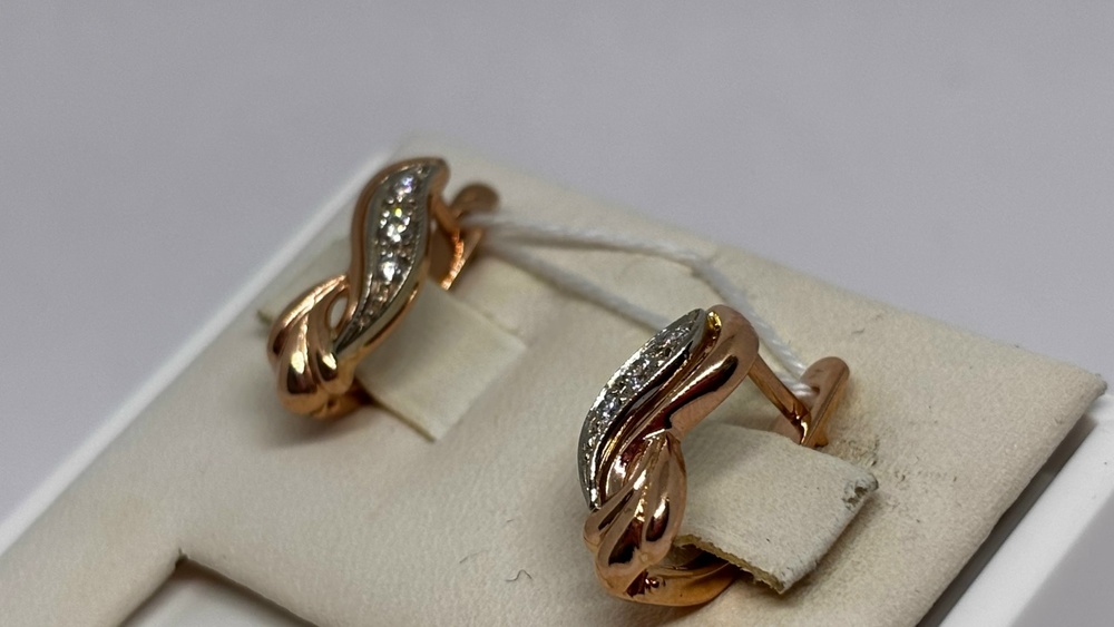 СЕРЬГИ С КАМНЯМИ (Au 585)