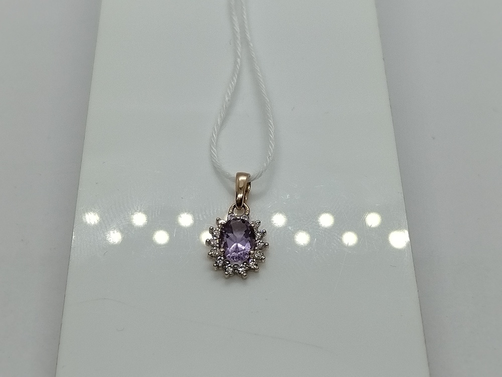 ПОДКМИ585 ПОДВЕСКА С КАМНЯМИ (Au 585)