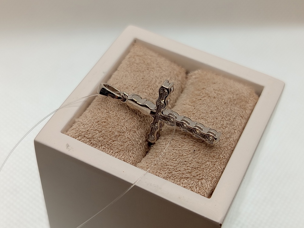 ПОДВЕСКА КРЕСТ Бриллиант (Au 585)