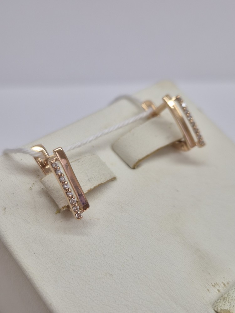 СКМИ585 СЕРЬГИ С КАМНЯМИ (Au 585)