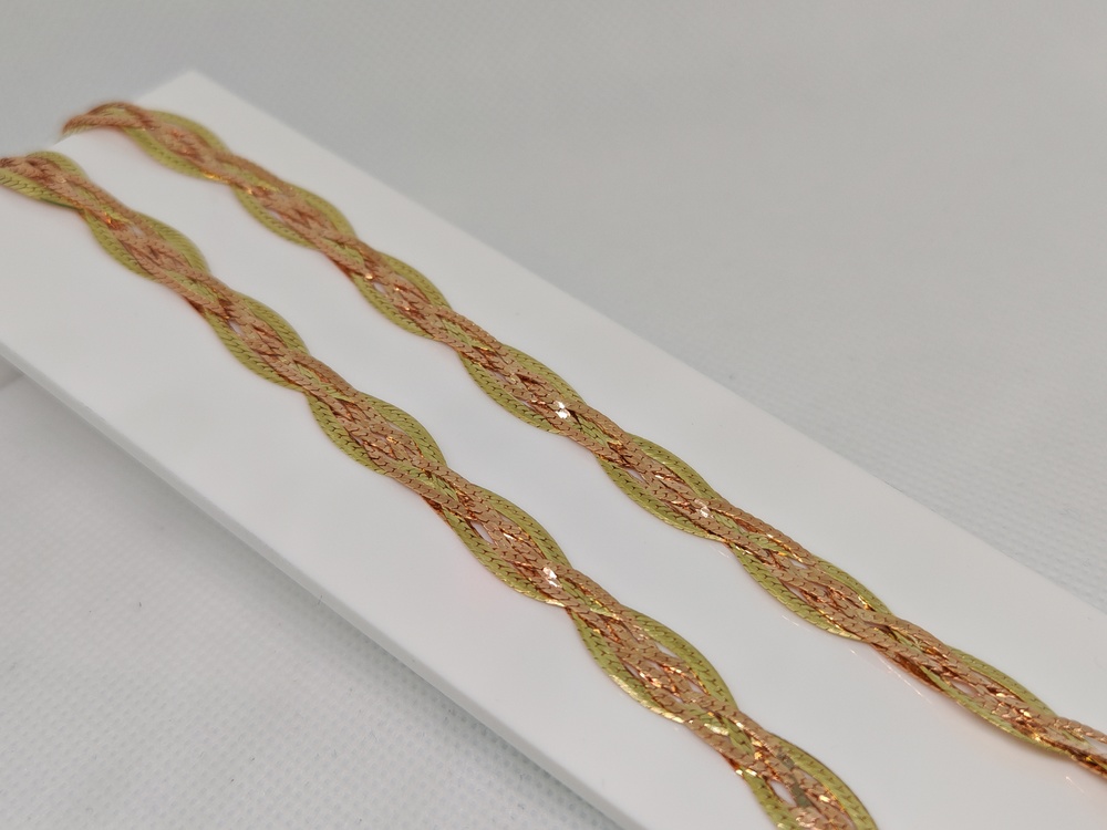 ЦЛКП585 ЦЕПЬ ПОЛНОВЕСНАЯ Косичка(париджина) (Au 585)