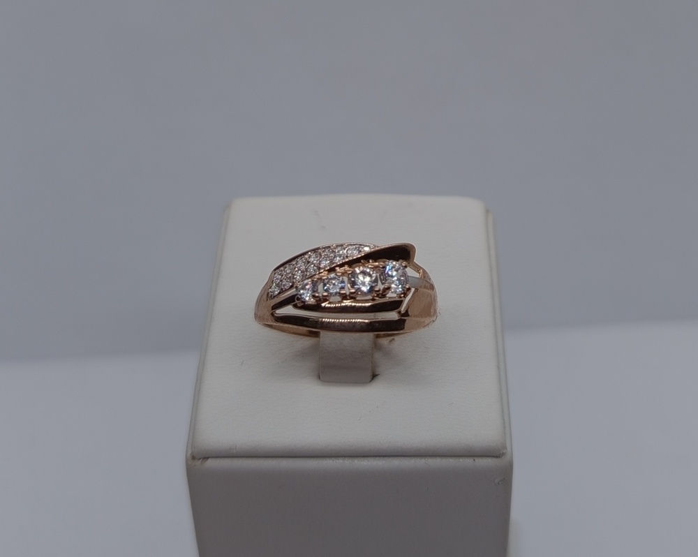 КОЛКМИ585 КОЛЬЦО С КАМНЯМИ (Au 585)