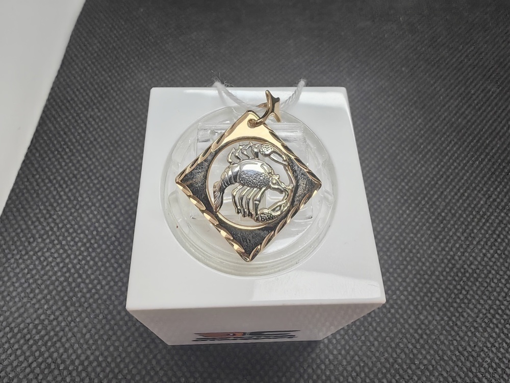 ПОДВЕСКА ЗНАК ЗОДИАКА РАК Au 585 ПОДВЕСКА ЗНАК ЗОДИАКА РАК Au 585