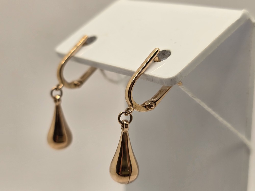 СЕРЬГИ БЕЗ КАМНЯ (Au 585)