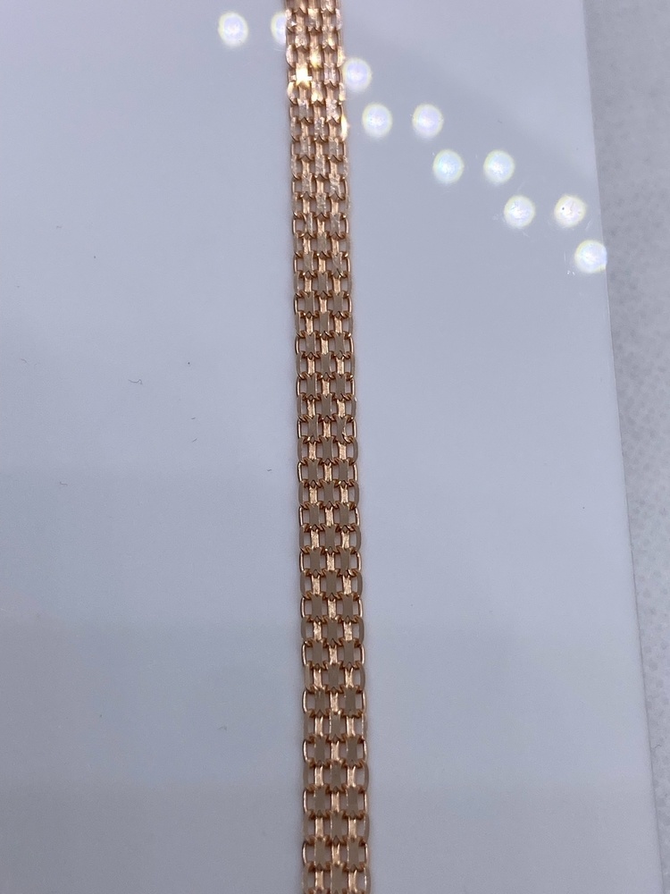 БРАСЛЕТ ПОЛНОВЕСНЫЙ Бисмарк машинный (Au 585)