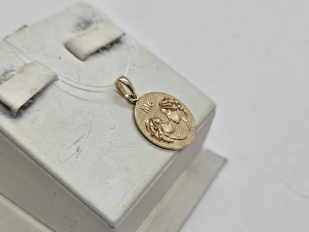 ПОДВЕСКА ЗНАК ЗОДИАКА БЛИЗНЕЦЫ (Au 585)