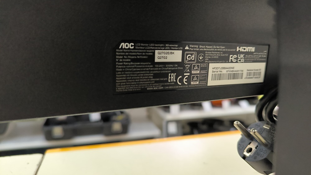 Монитор AOC C27G2ZE/BK