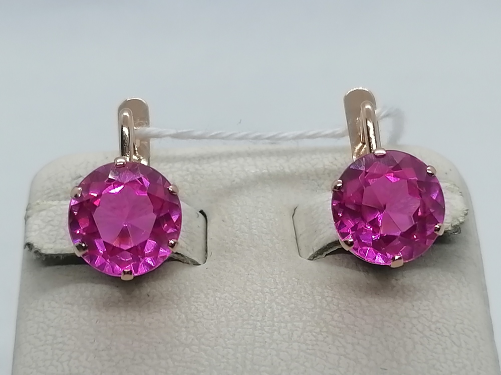 СЕРЬГИ С КАМНЕМ (Au 583)