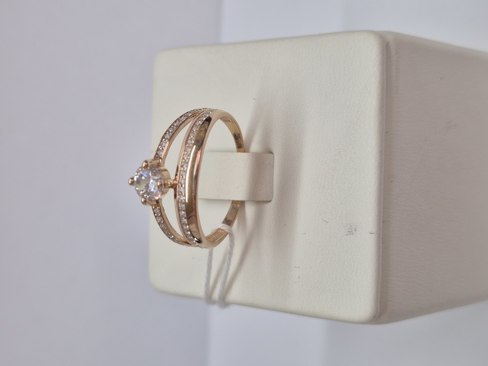 КОЛКМИ585 КОЛЬЦО С КАМНЯМИ (Au 585)