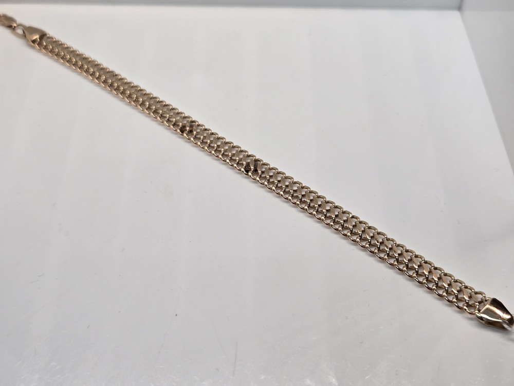 БЛ8585 БРАСЛЕТ ПОЛНОВЕСНЫЙ Восьмерка (Au 585)