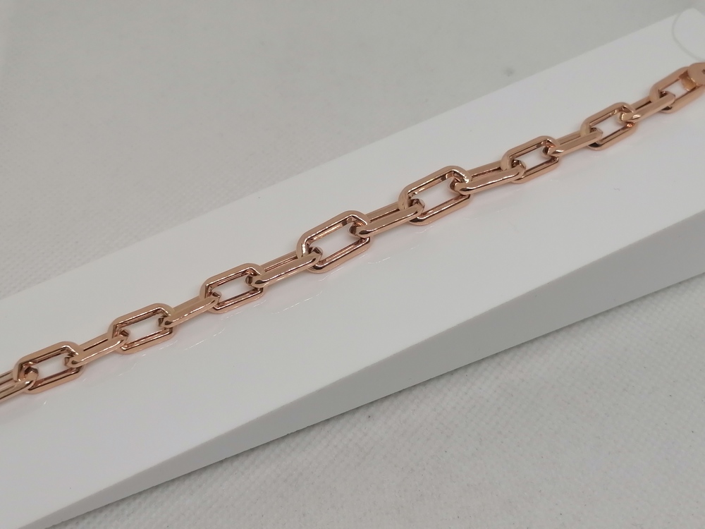 БРАСЛЕТ ПУСТОТЕЛЫЙ Якорное (Au 585)