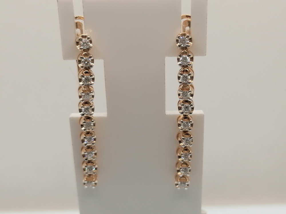 СЕРЬГИ БРИЛЛИАНТ (Au 585)