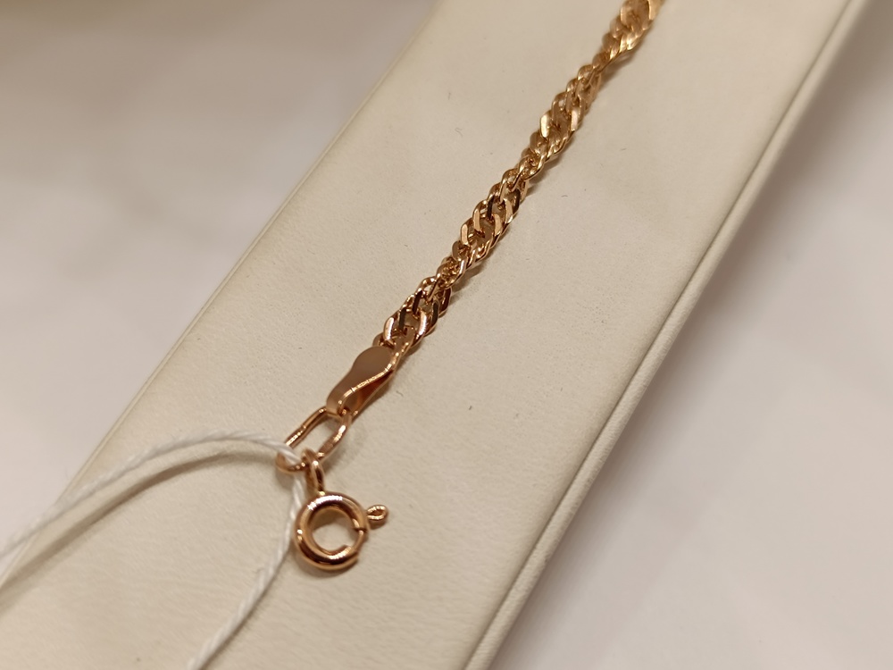 БРАСЛЕТ ПОЛНОВЕСНЫЙ Сингапур Au 585