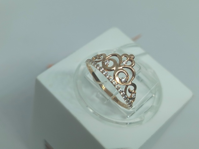 КОЛКМИ585 КОЛЬЦО С КАМНЯМИ (Au 585)