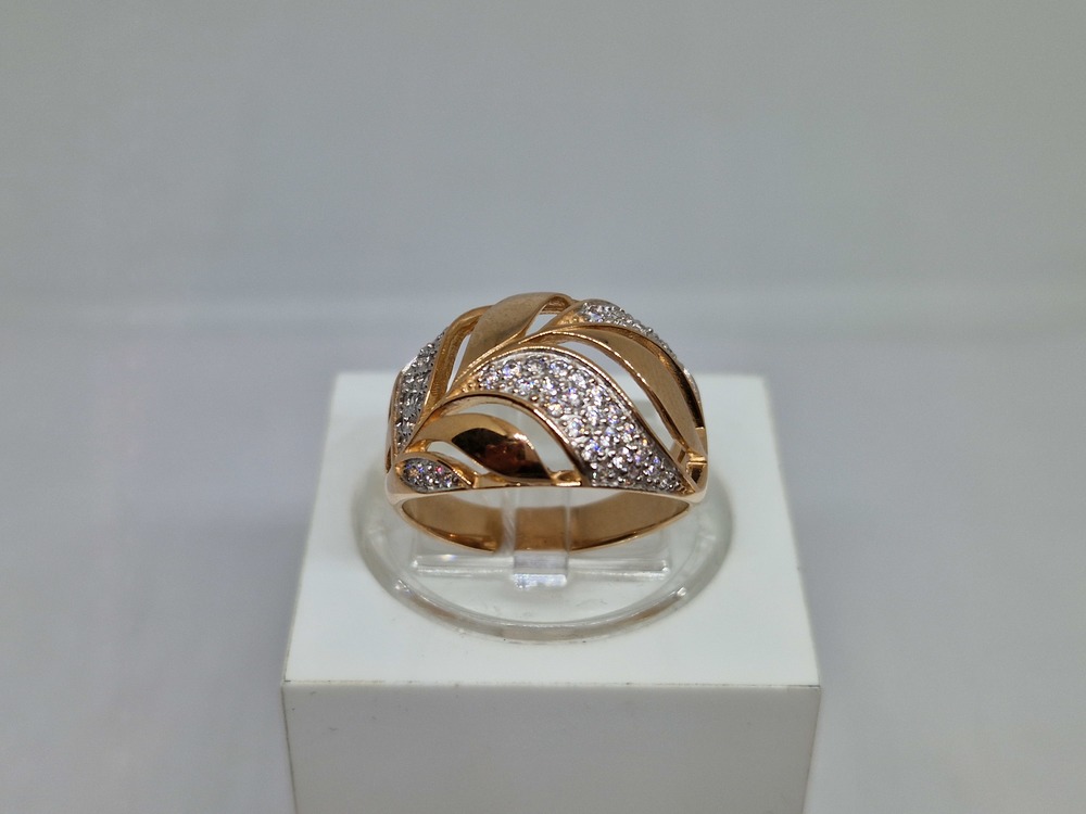 КОЛКМИ585 КОЛЬЦО С КАМНЯМИ (Au 585)