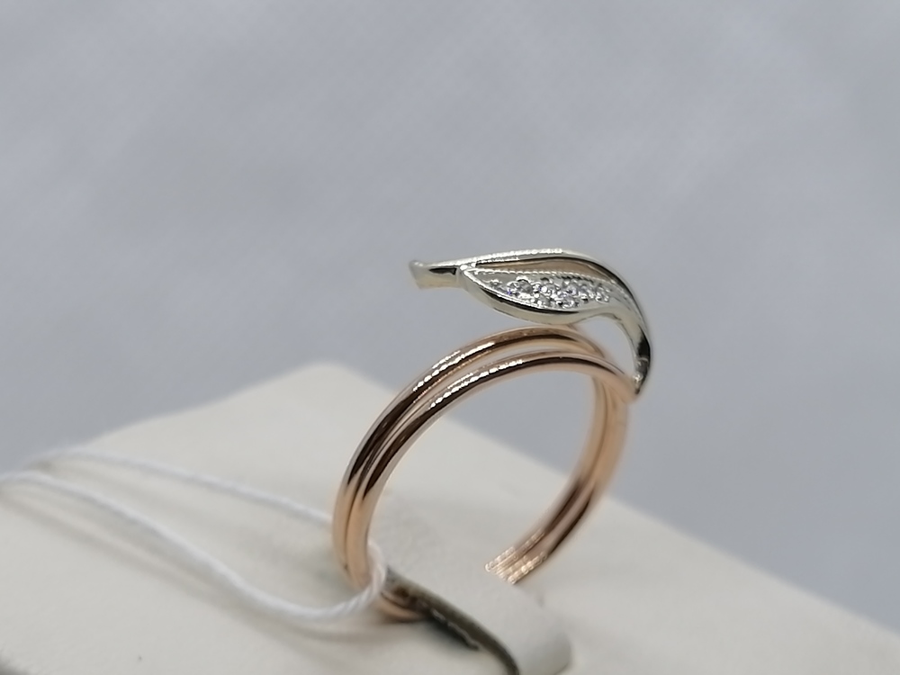 КОЛЬЦО С КАМНЯМИ (Au 585)