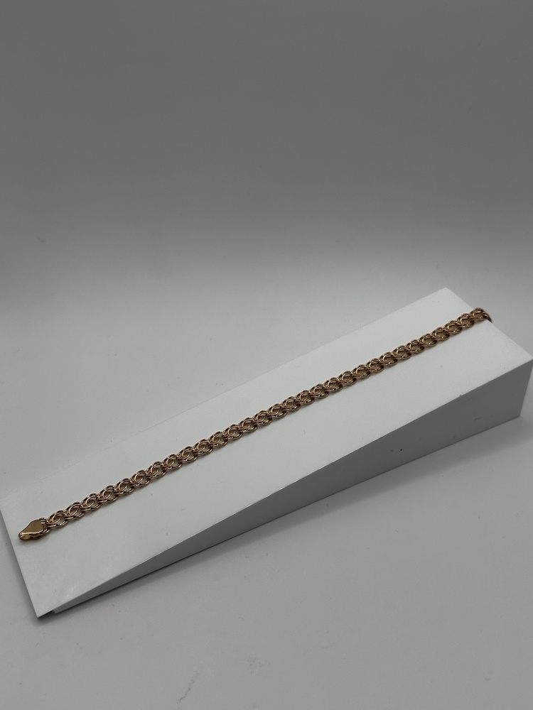 БЛБ585 БРАСЛЕТ ПОЛНОВЕСНЫЙ Бисмарк (Au 585)