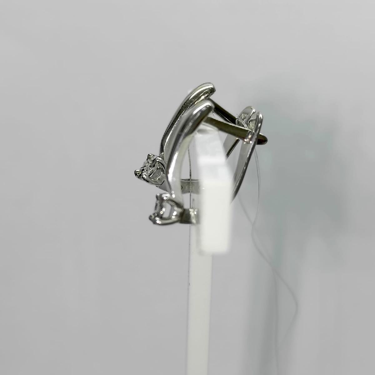 СЕРЬГИ БРИЛЛИАНТ (Ag 925)