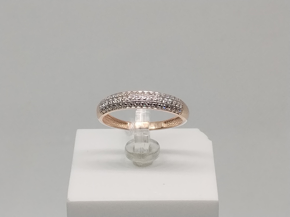 КОЛЬЦО С КАМНЯМИ (Au 585)