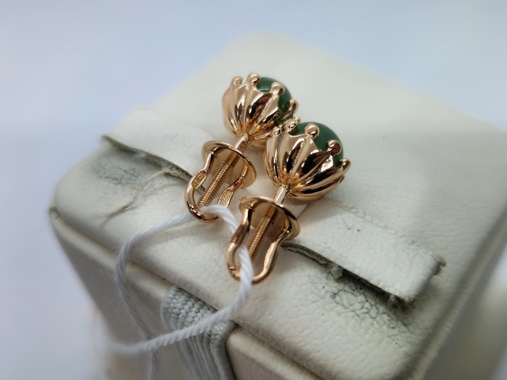 СПУС583 СЕРЬГИ ПУСЕТЫ (Au 583)