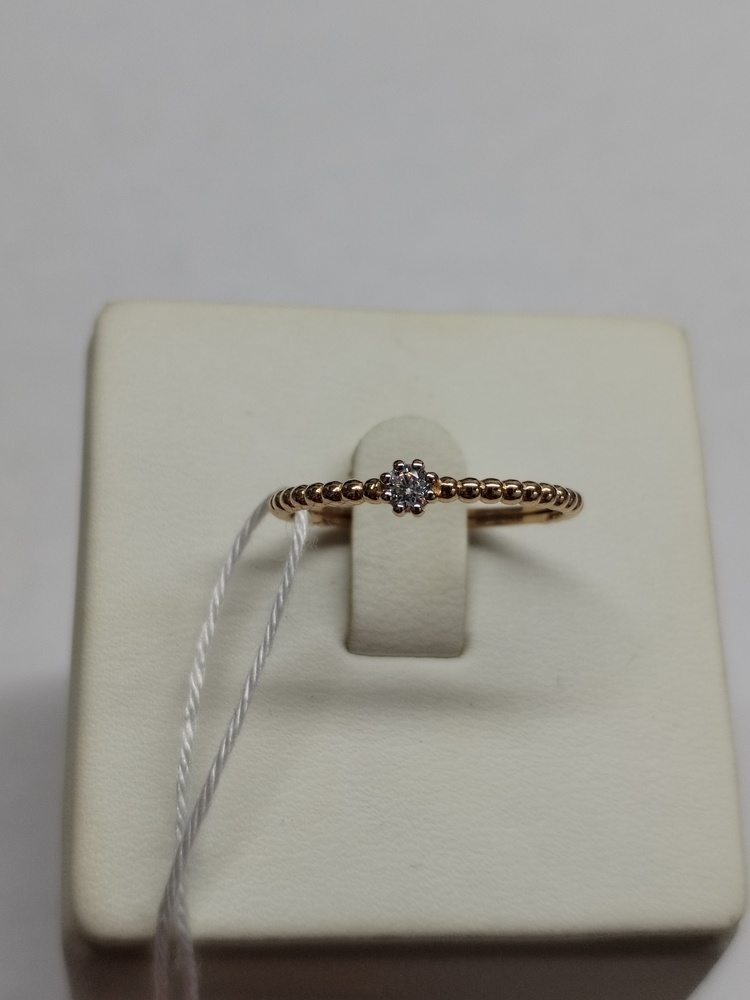 КОЛКМ585 КОЛЬЦО С КАМНЕМ (Au 585)