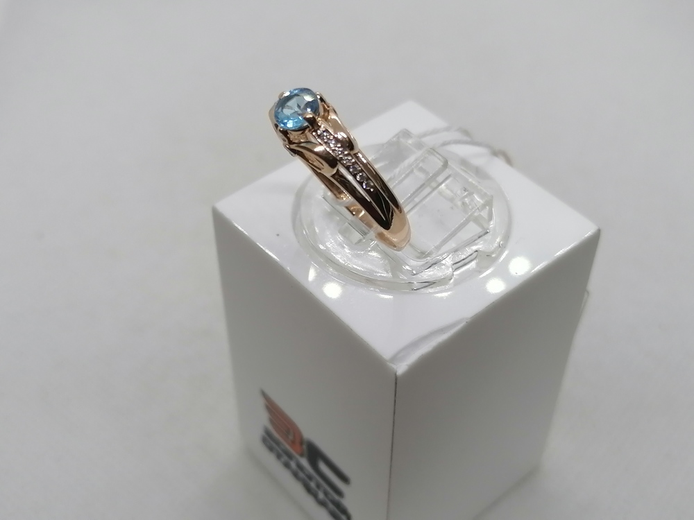 КОЛКМИ585 КОЛЬЦО С КАМНЯМИ (Au 585)