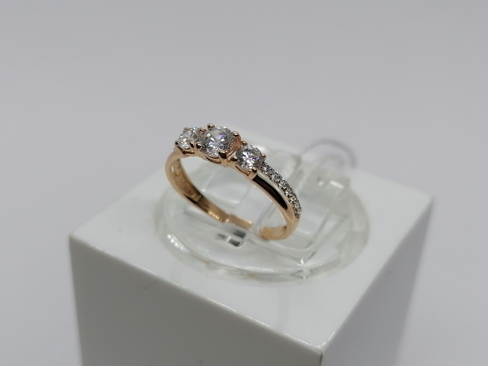КОЛКМИ585 КОЛЬЦО С КАМНЯМИ (Au 585)