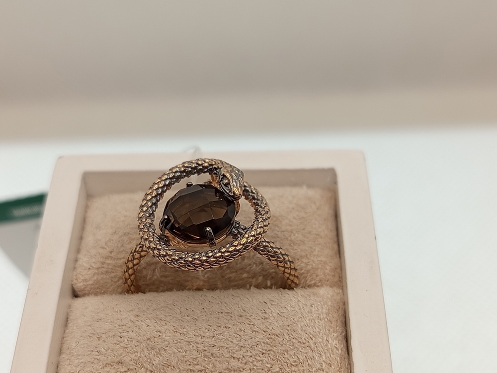 КОЛЬЦО РАУХ-ТОПАЗ (Au 585)